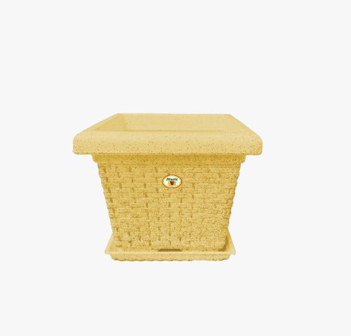 Florida Square Planter 13"